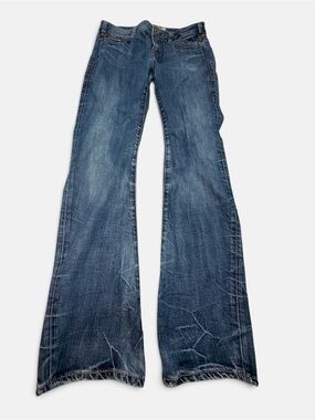 1921 Womens Jeans Size 30 Cowboy Straight Leg Japanese Denim Distressed Y2K